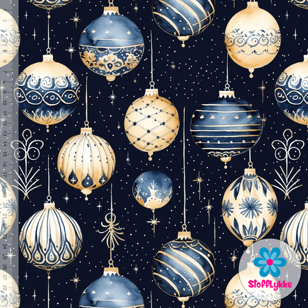 Ornaments Navy - Jersey