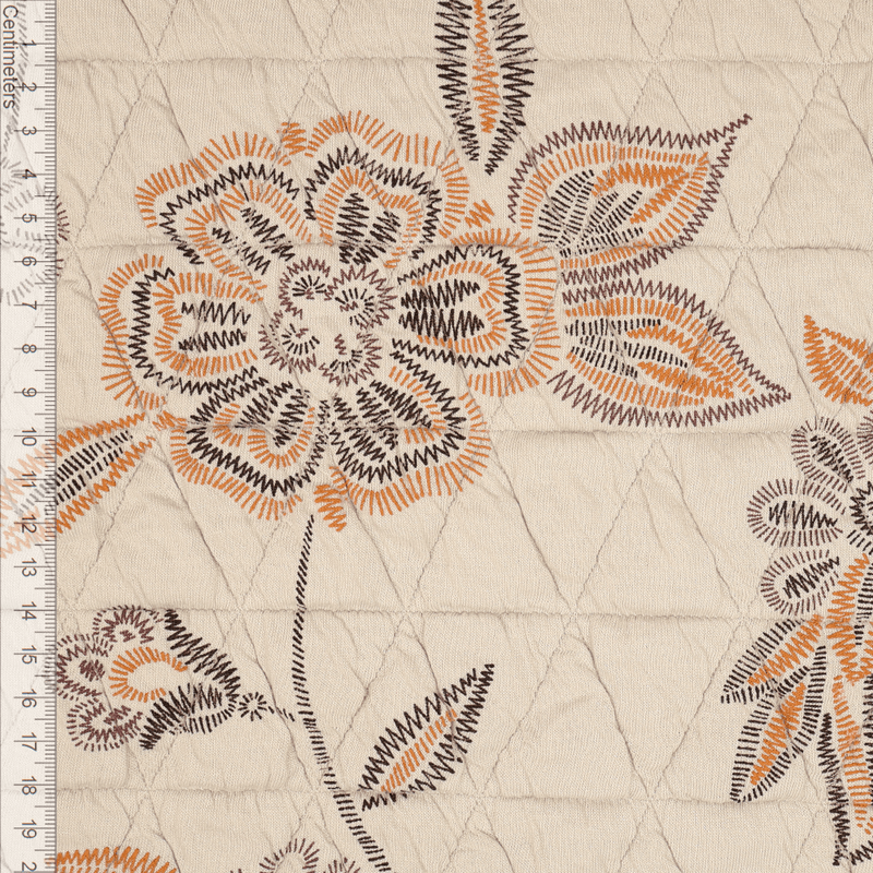 Boho Flower - Quiltet Jakkestoff