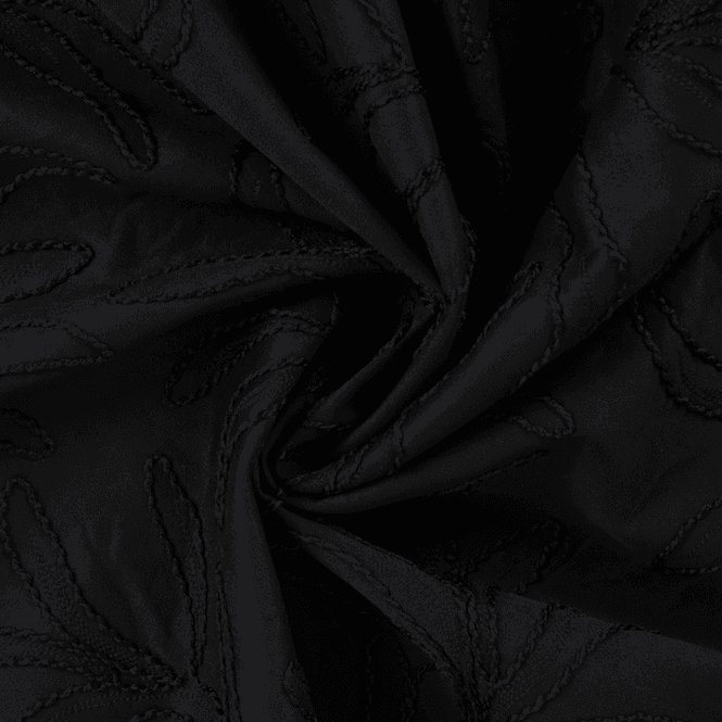 Hovedbilde Floral Black - Scuba Suede