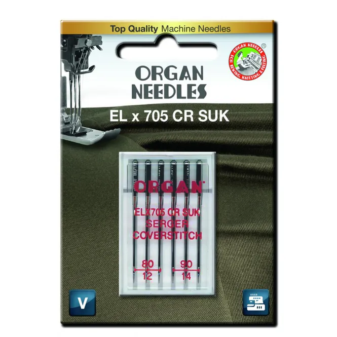 Hovedbilde Organ Cover/Overlocknåler ELx705 SUK 80-90 6pk