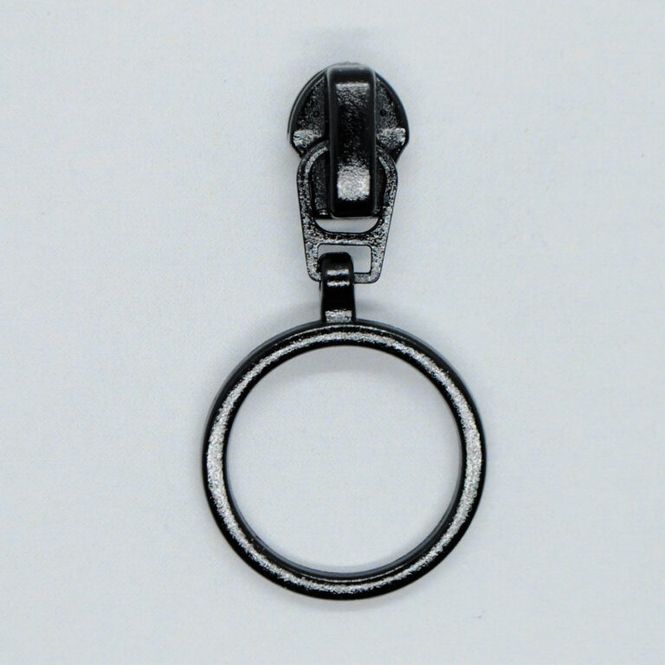 Hovedbilde Sort Glider m/ring 4mm