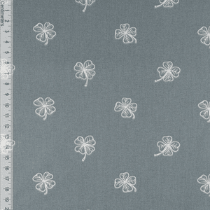 Hovedbilde Clover Dusty Blue - Fast Bomull