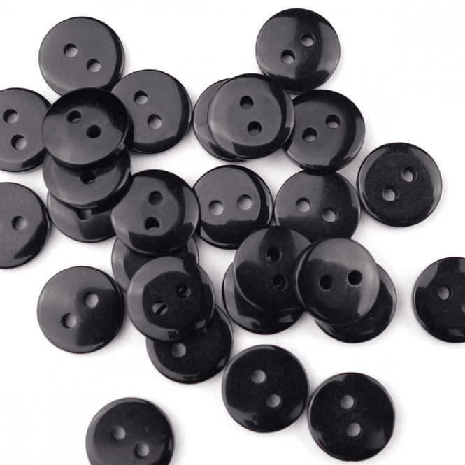 Hovedbilde Basic Sort - 10 mm Resin Knapp