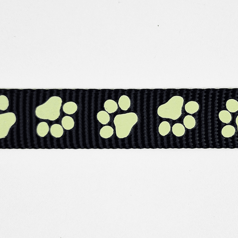 Pote Sort - 20 mm Selvlysende Bånd