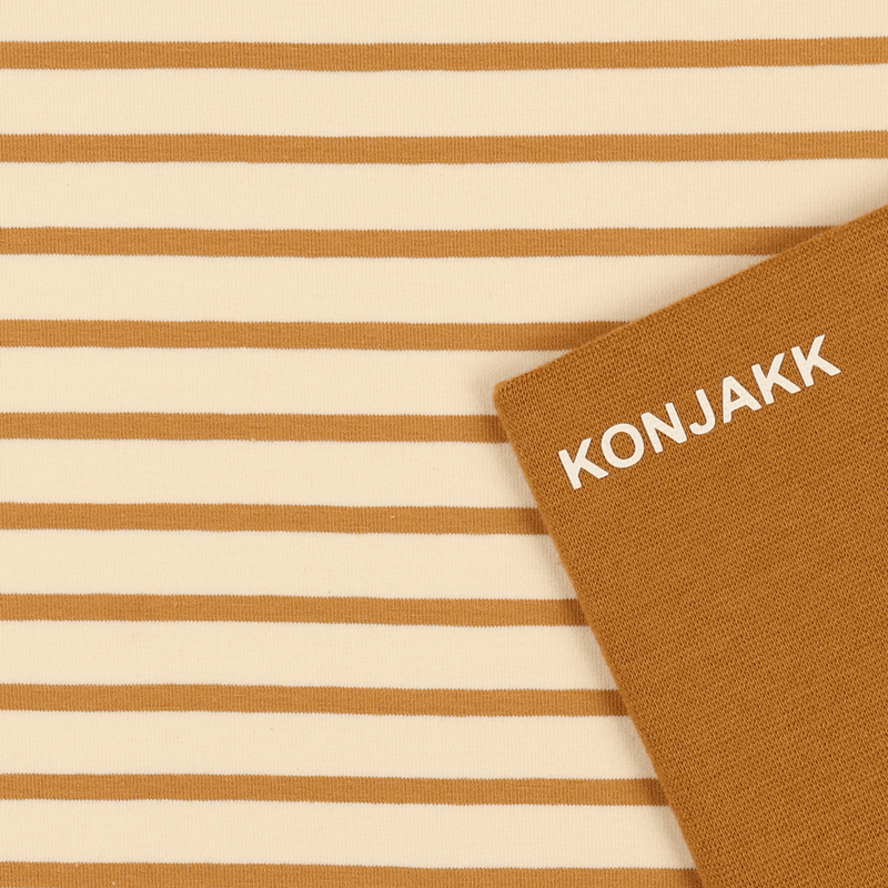 Stripes Cream/Cognac - Jersey