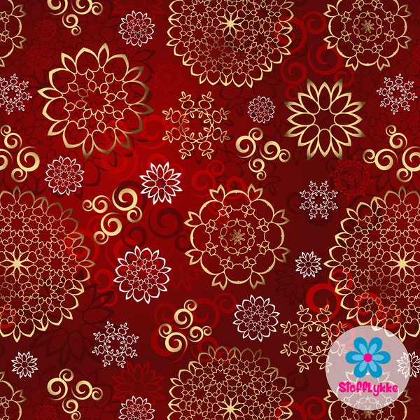 Ornaments Dark Red - French Terry
