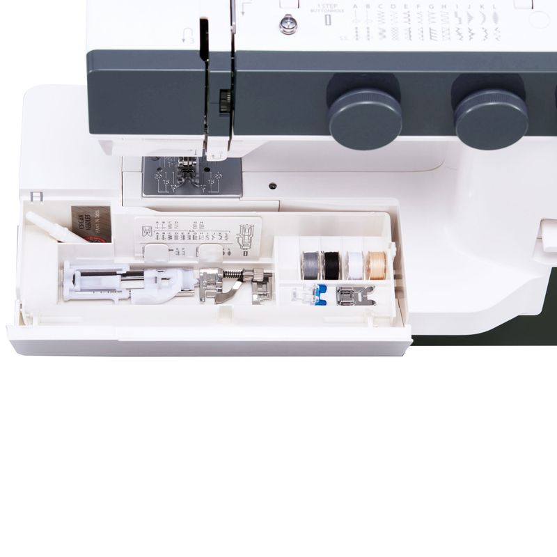 Janome 1522 Midnight Blue m/KAI Saks og Hjertemønster