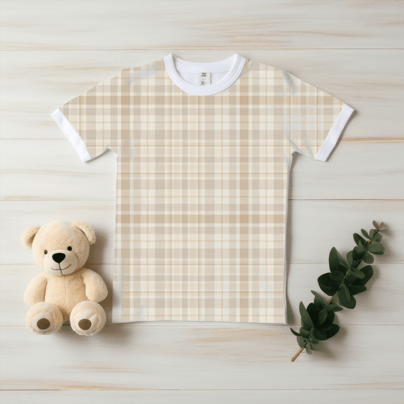 Natural Checks - French Terry