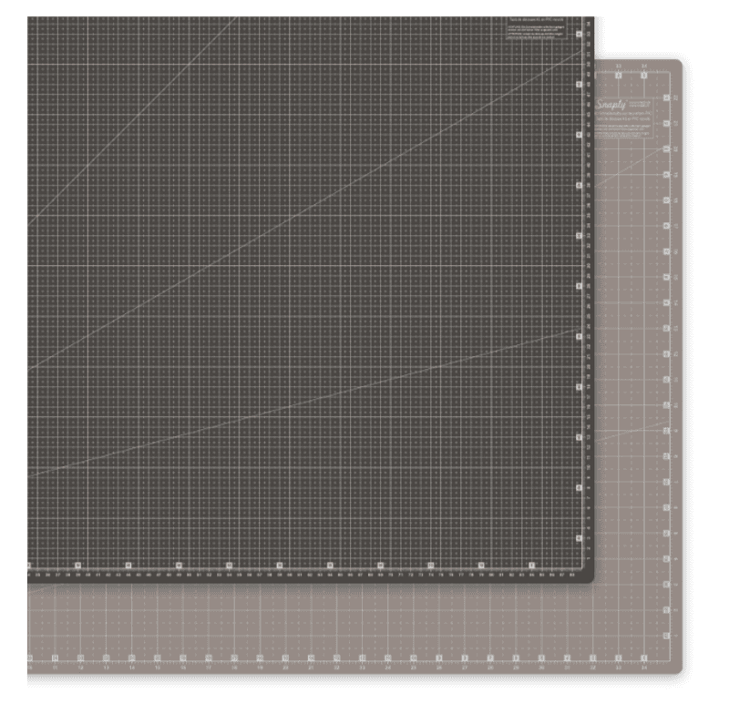 Resirkulert PVC Skjærematte Sort/Beige - 90x60 cm