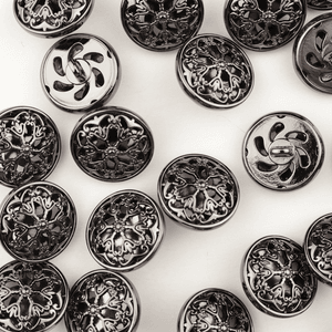 Hovedbilde Elrond Gunmetal - 18 mm Metall Knapp