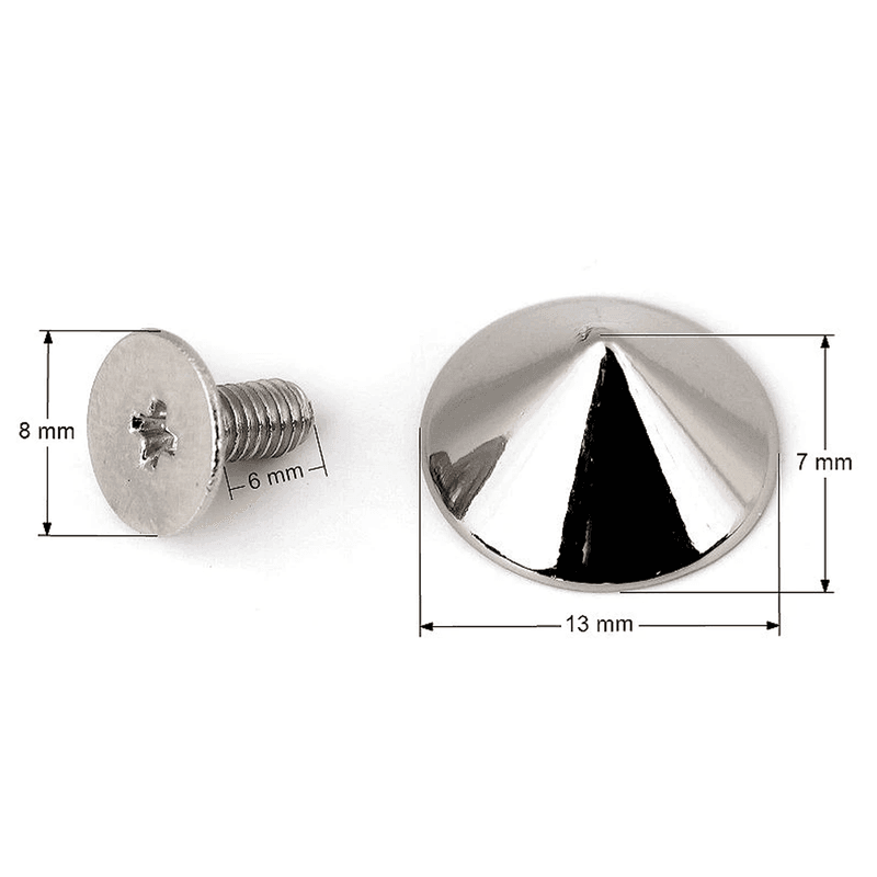 Pyramide Veskefot - Sølv 4 stk