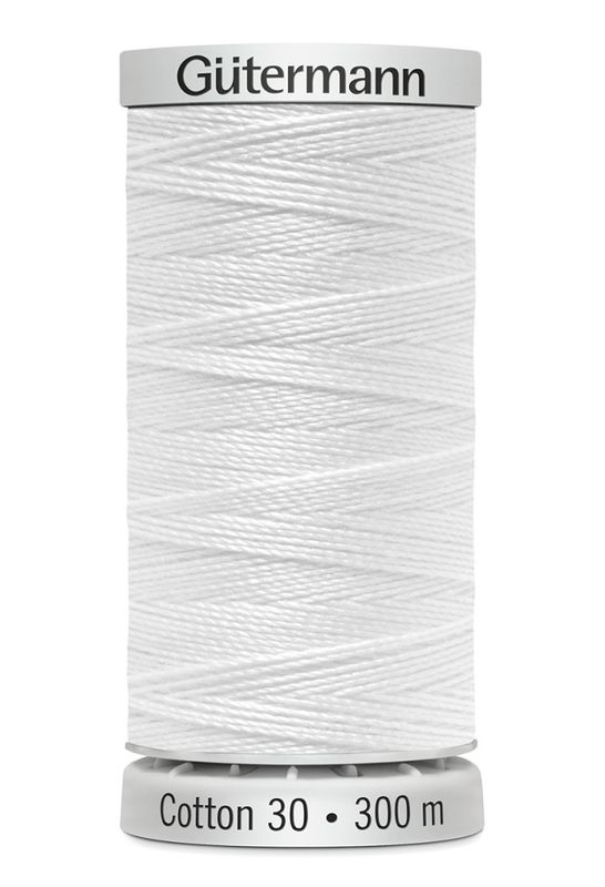 Hvit 1001 - Cotton 30 Sytråd 300 m
