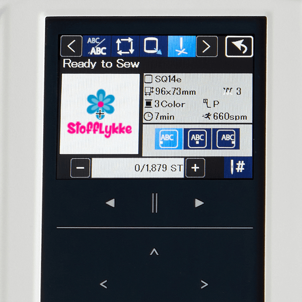 Janome Memory Craft 1000 Silky White Sy- og Broderimaskin