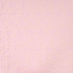 Hovedbilde Rekkeblomst Rosa - Brodert Bomull