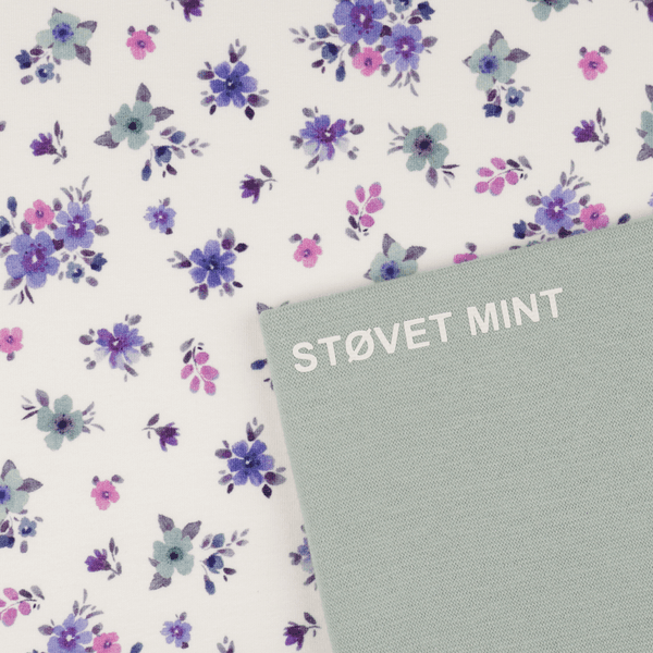 Cece Hvit/St&oslash;vet Mint - Jersey