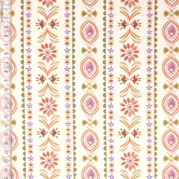 Deco Stripe Ecru - Fast Bomull
