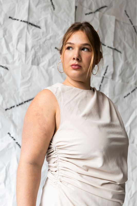 Ruched Dress - Puff and Pencil