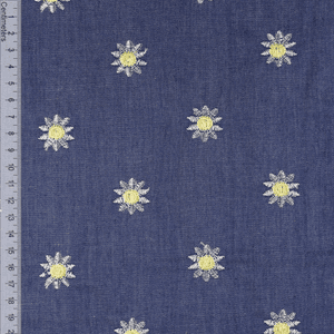 Hovedbilde Prestekrage - Brodert Chambray