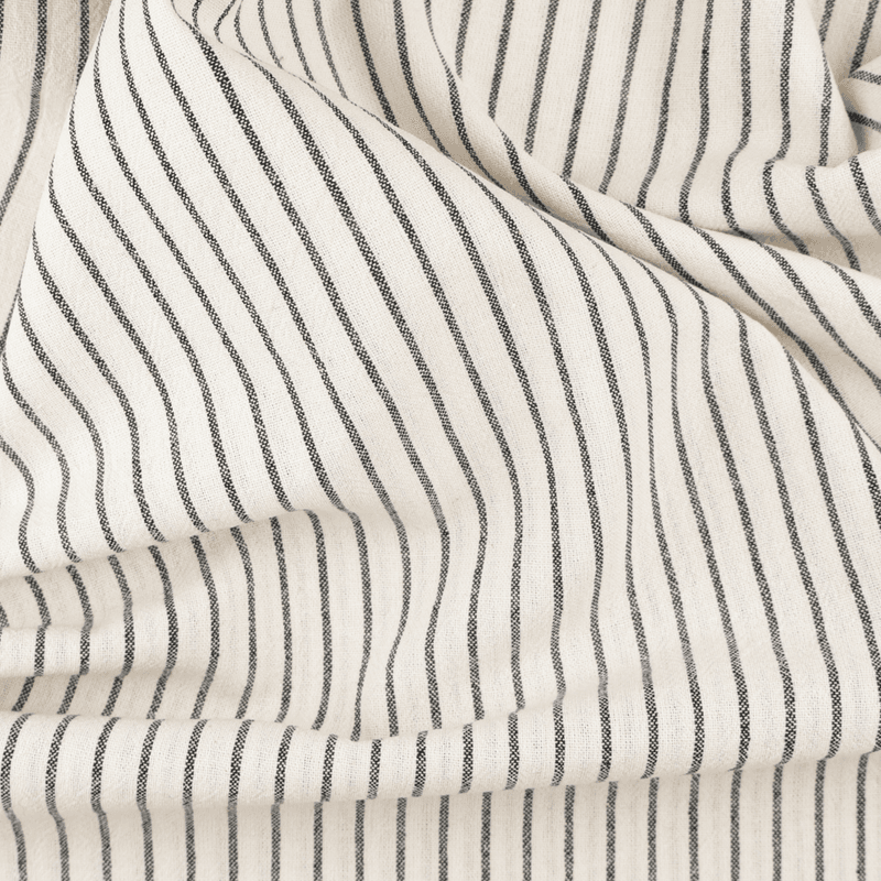 Ecru Midi Vintage Stripes - Fast Bomull