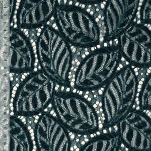 Hovedbilde Dark Green Chenille Lace - Blondestoff