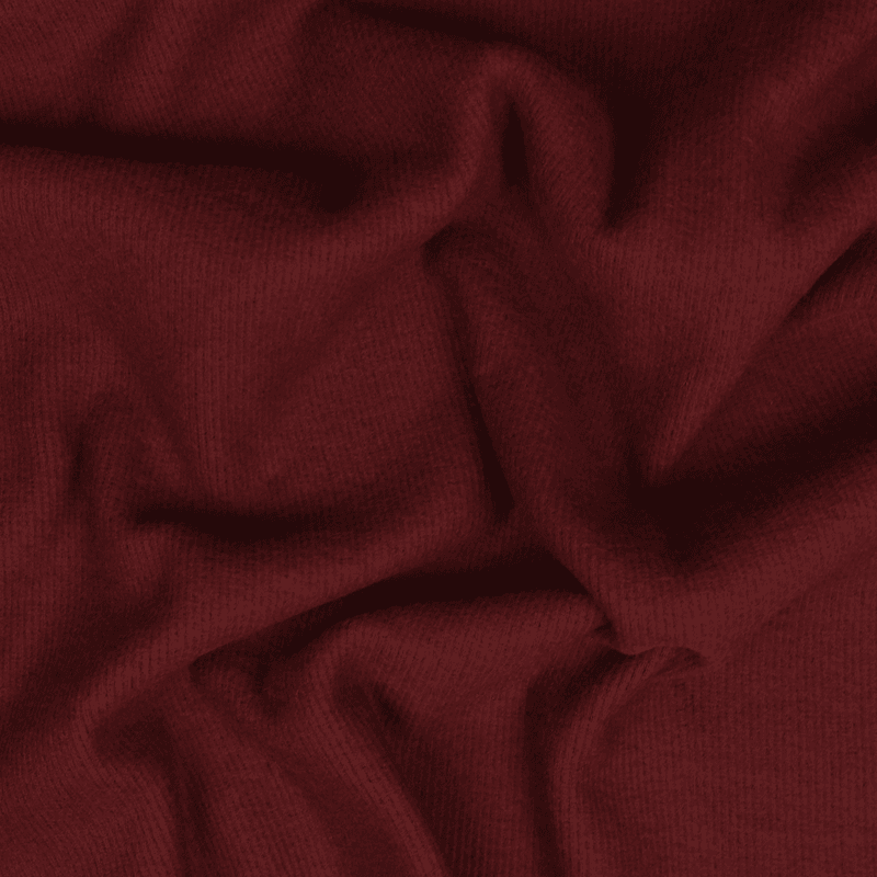 Bordeaux - Børstet Ribbjersey (Qjutie)