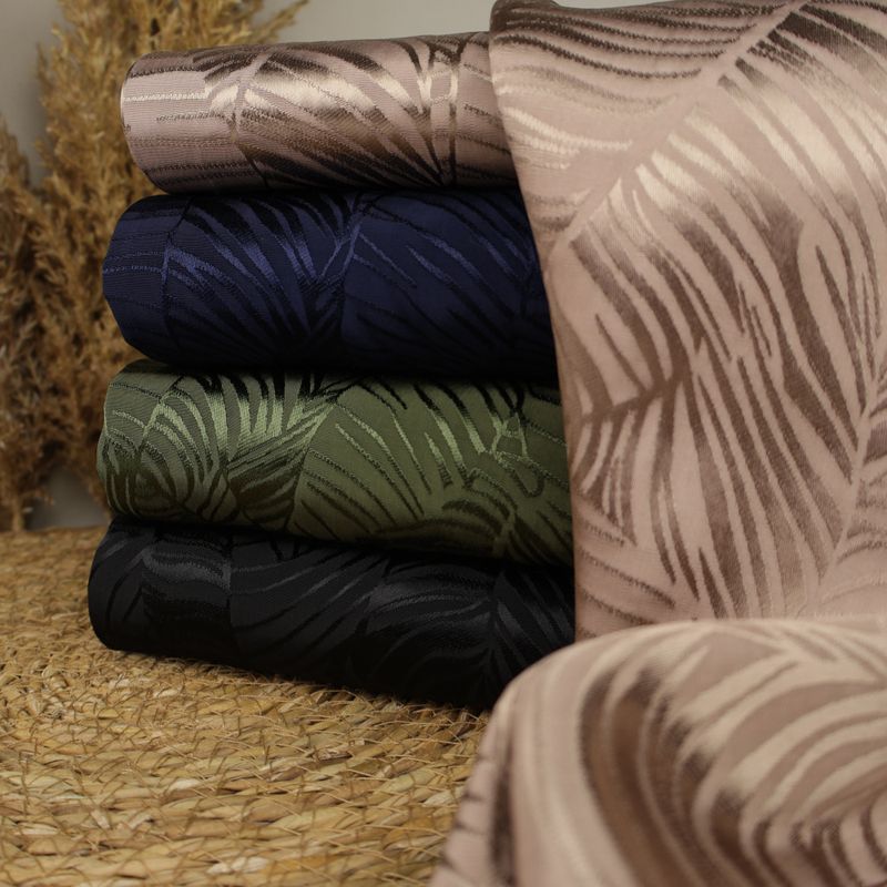 Tropical Black - Viskose Jacquard