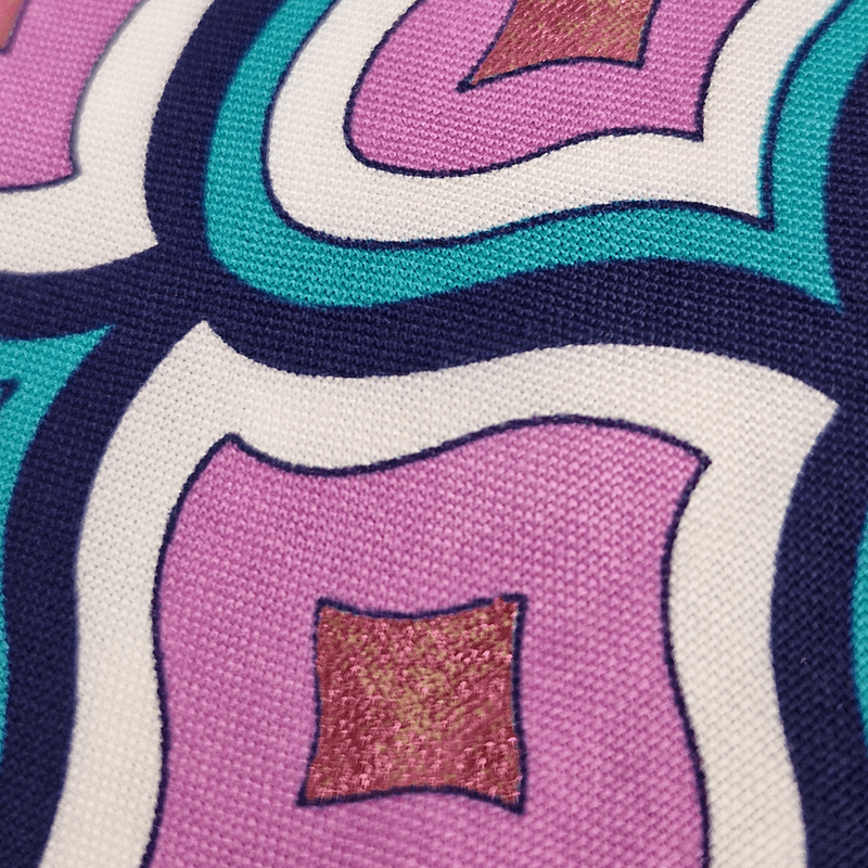 Ornament Shimmer/Fuksia - Vevd Viskose