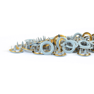 Hovedbilde Baby Blue TD metalltrykknapper - 10 stk