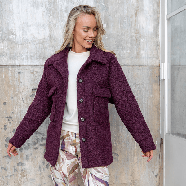 Aubergine - Teddy Boucle