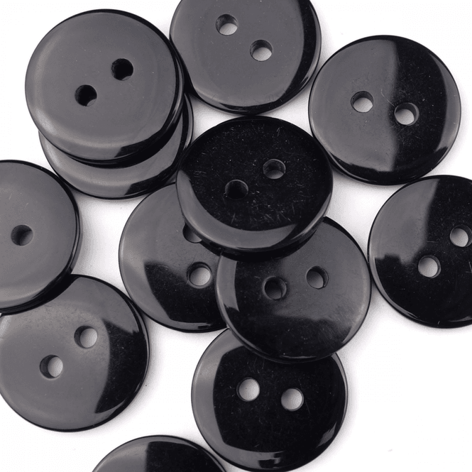 Hovedbilde Basic Sort - 18 mm Resin Knapp