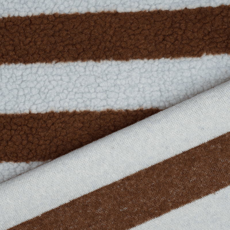 Stripe Blå/Brun - Teddy