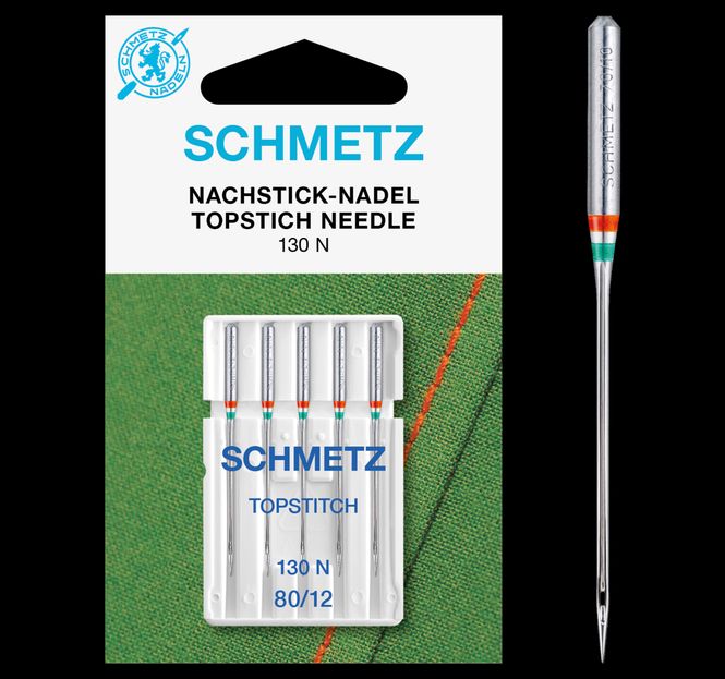 Hovedbilde Schmetz Symaskinnåler Topstitch 80/12