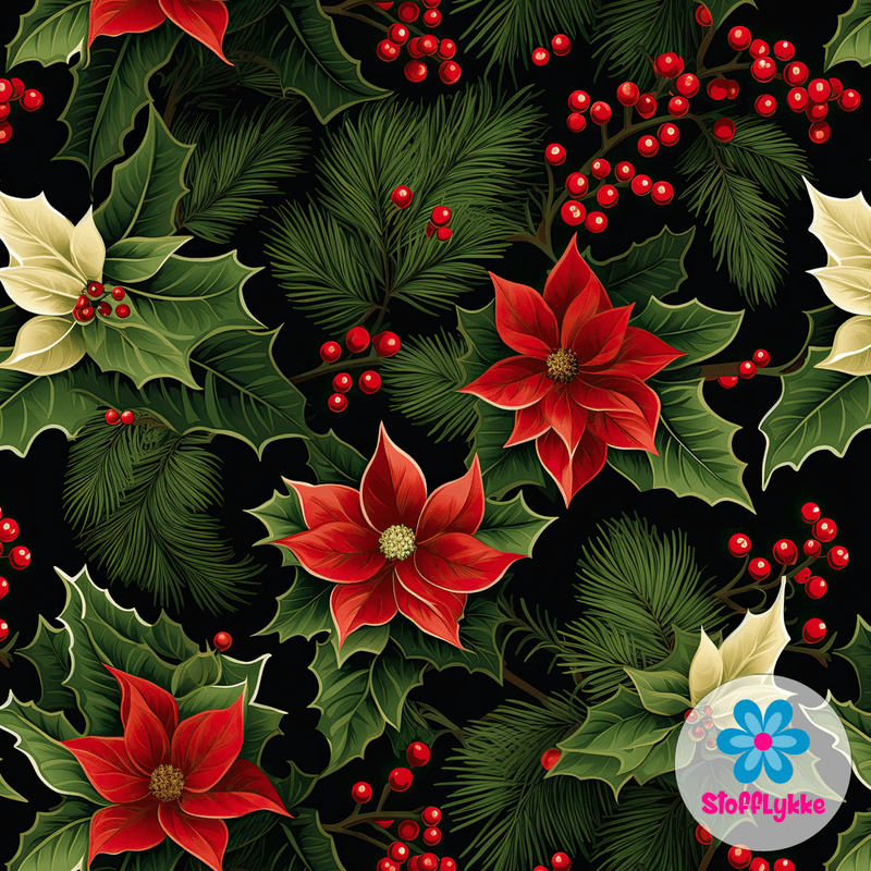 Poinsettia Noir - Jersey