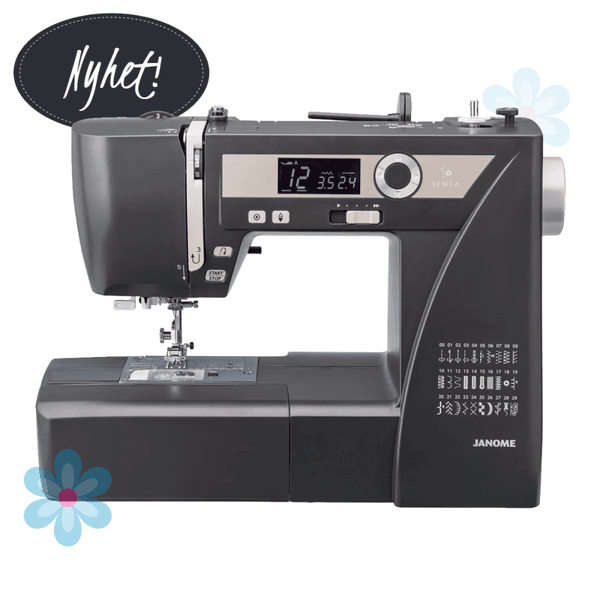 Janome SewLA Grafittgr&aring; m/Toalettmappem&oslash;nster