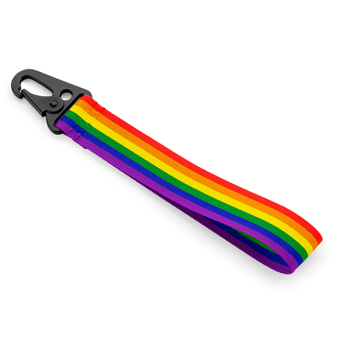 Hovedbilde Nøkkelhank m/klips - Regnbue/Pride