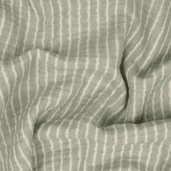 Sage Stripe - Musselin