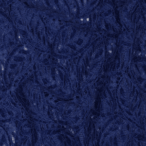 Hovedbilde Royal Blue Chenille Lace - Blondestoff