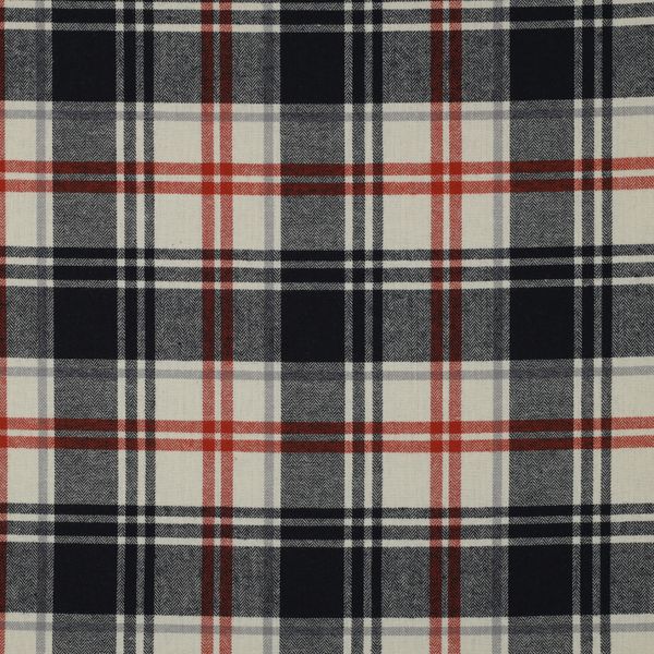 Checks Navy - Flanell