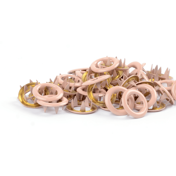 Old Pink TD metalltrykknapper - 10 stk