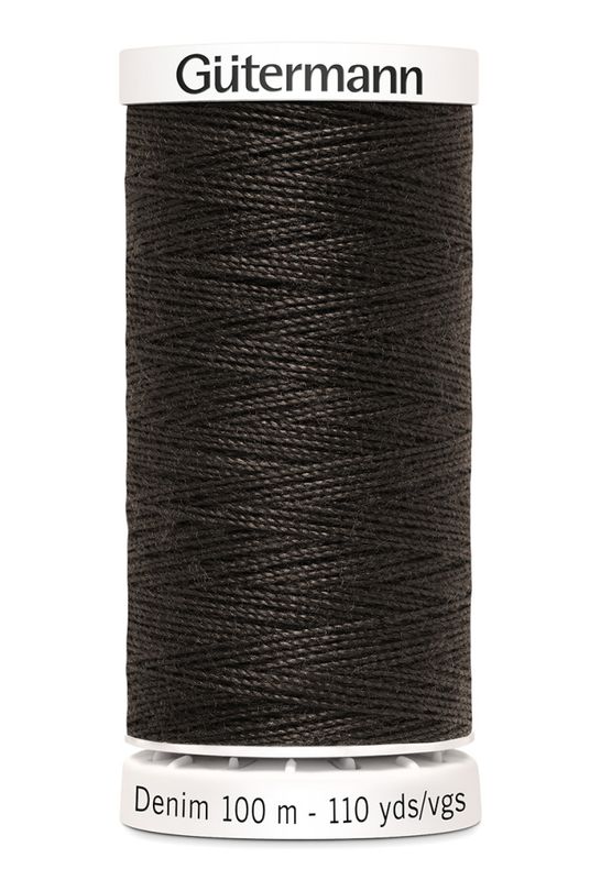 Mørk Brun 2330 - Denim Sytråd 100 m