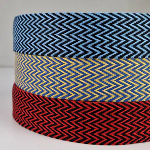 Hovedbilde Malm&oslash; R&oslash;d/Sort - Vevd B&aring;nd 38 mm
