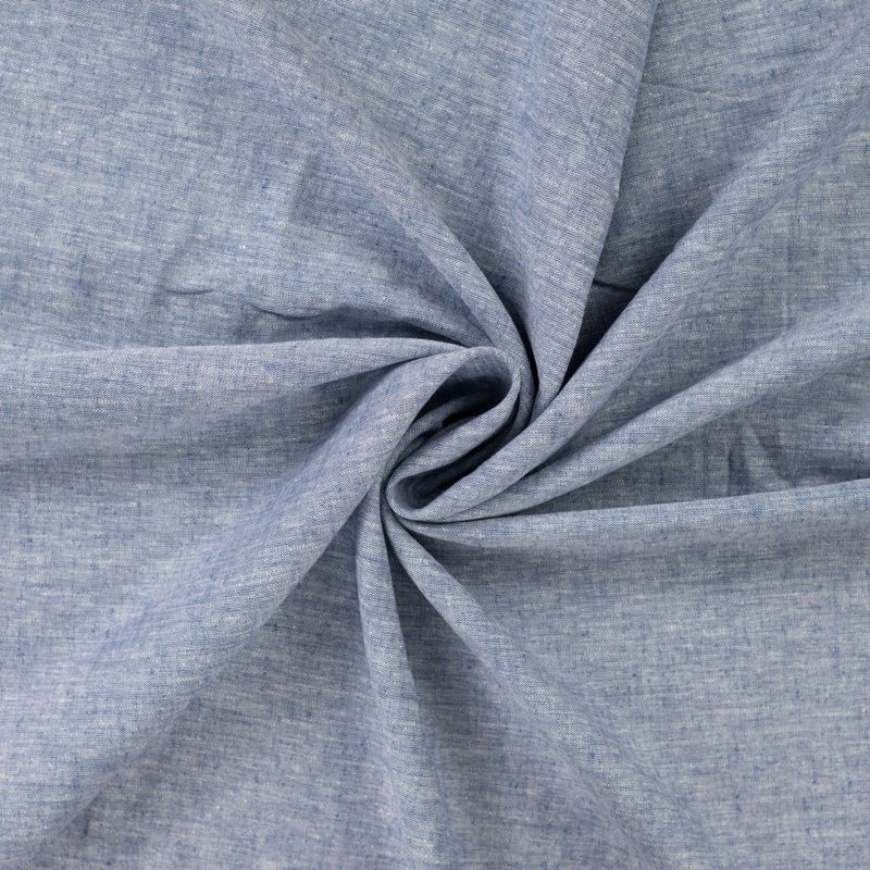 Mørk Blå - Melert Linen Blend