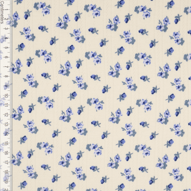 Little Rose Blue - Pointelle