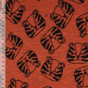 Hovedbilde Tiger Orange Melert - Interlock Merinoull