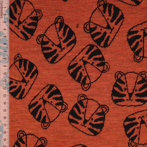 Hovedbilde Tiger Orange Melert - Interlock Merinoull