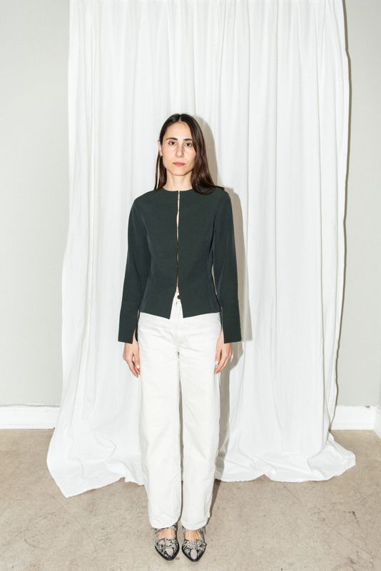 Silhouette Blouse x Trumpet Sleeve - Puff and Pencil