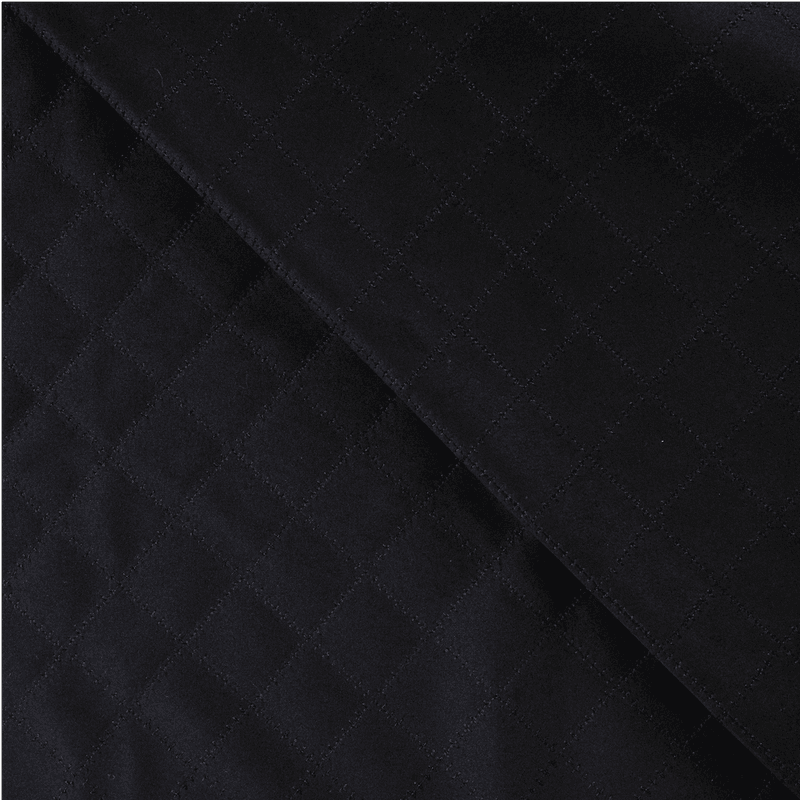 Diamond Black - Scuba Suede