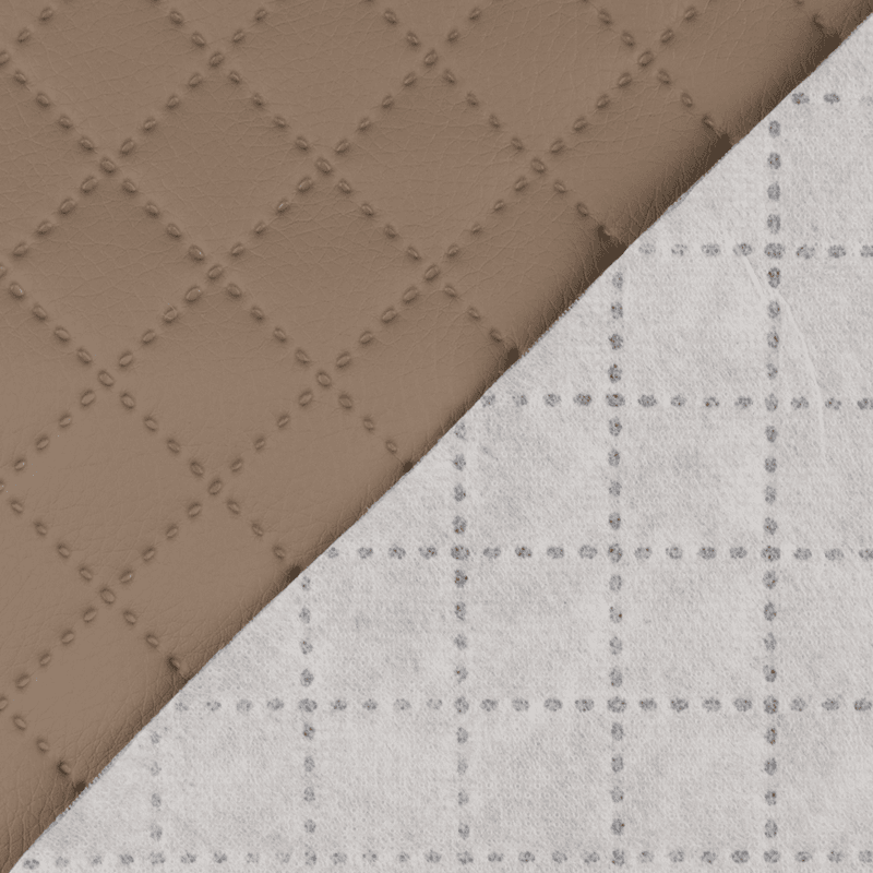 Taupe Mini Diamond - Quiltet Skai