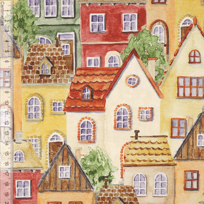 Hovedbilde Sunset Houses - Kanvas