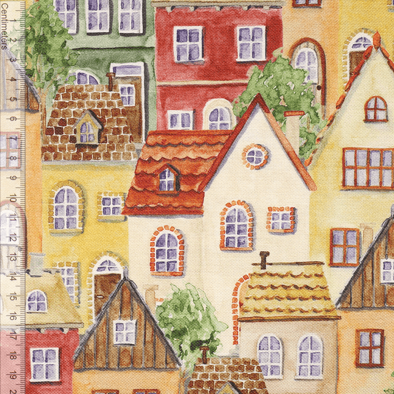 Sunset Houses - Kanvas